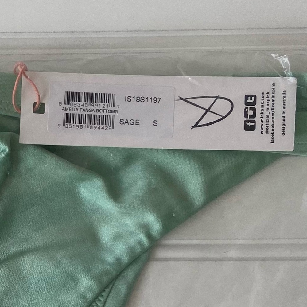 REVOLVE Minkpink Amelia Tanga Sage Bikini Bottom - Picture 5 of 9